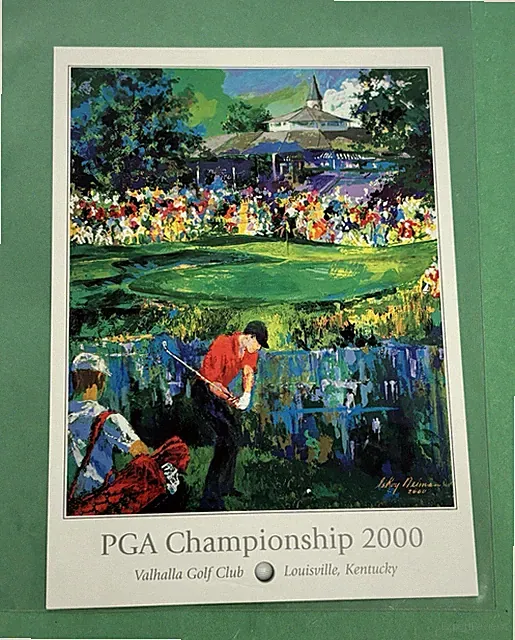 2000 PGA Championship Postcard - Valhalla Golf Club - Custom - TIGER WOODS WIN