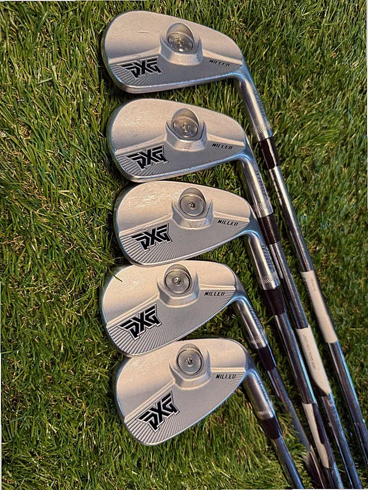 2002 PXG 0317 ST 6-P MB Blades DG AMT Black S300 Stiff Steel Shafts Iron Set RH