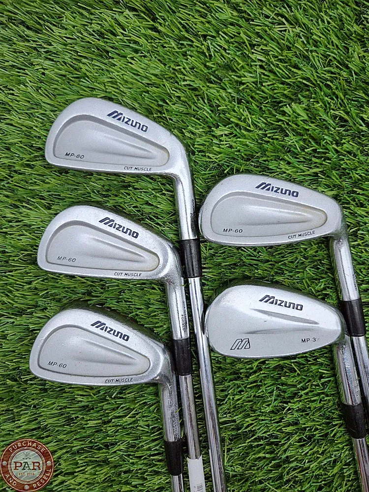 2005 MIZUNO MP60 IRON SET 5-PW (MISSING 7I) STIFF TT DYNAGOLD FAIR