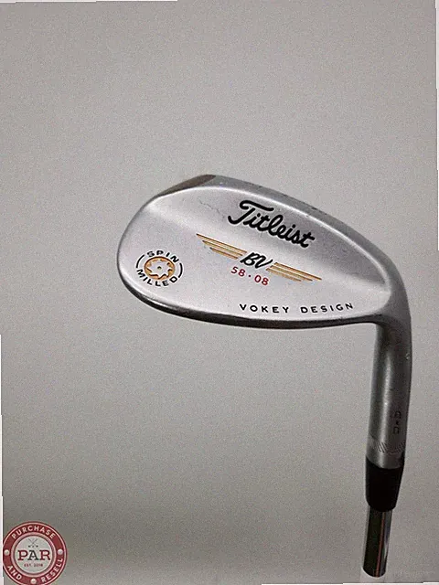 2009 TITLEIST VOKEY SPIN MILLED CHROME WEDGE 58*/08 WEDGEFLEX VOKEY 34.5" GOOD