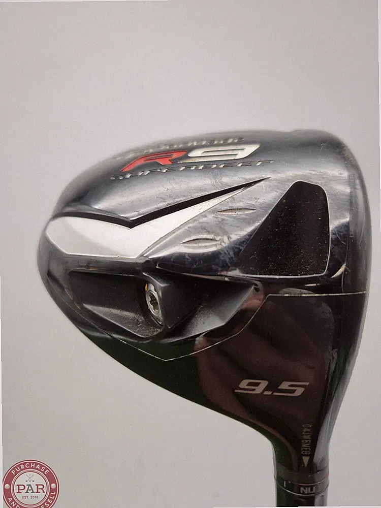 2010 TAYLORMADE R9 SUPERDEEP TP DRIVER 9.5* STIFF ALDILA RIP GOOD