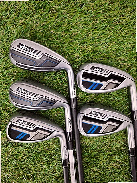 2014 ADAMS IDEA IRON SET 6-PW REG MITSU BASSARA BLUE E60 VERYGOOD
