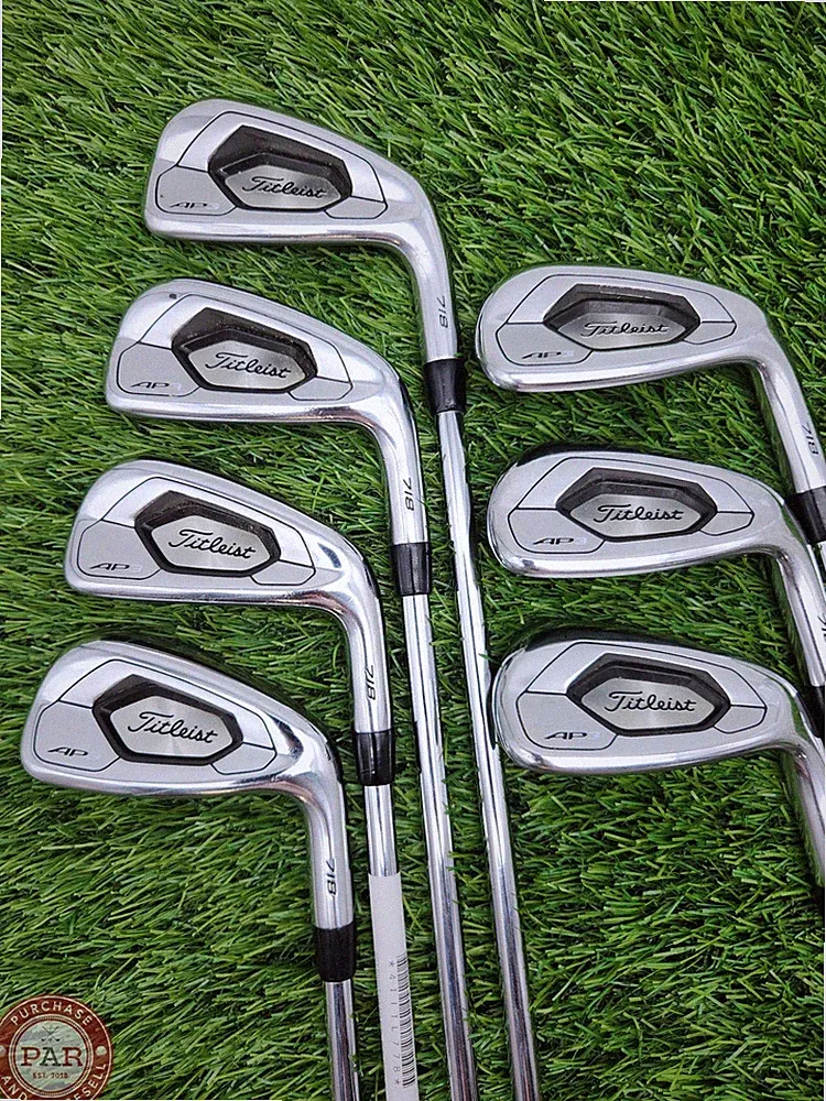 2017 TITLEIST 718 AP3 IRON SET 5-GW REG TT AMT R300 BLACK GOOD