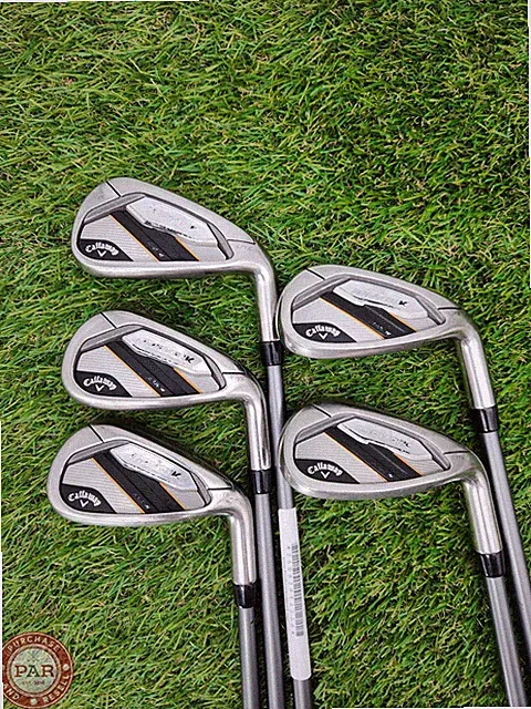 2020 CALLAWAY MAVRIK MAX W IRON SET 7-PW,SW SENIOR PROJECTX CATALYST 55-5.0 GOOD
