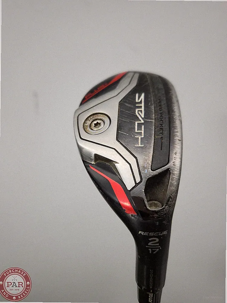 2022 TAYLORMADE STEALTH PLUS 2 HYBRID 17* STIFF PROJX HZRDUS RDX SMOKE RED GOOD