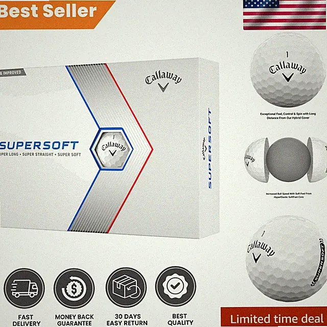 2023 High-Performance Golf Balls - SoftFeel, Enhanced Control, One Dozen