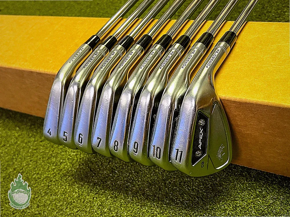 2024 Callaway APEX Pro/CB Forged Combo Irons 4-11 Project X X-Stiff Steel Golf