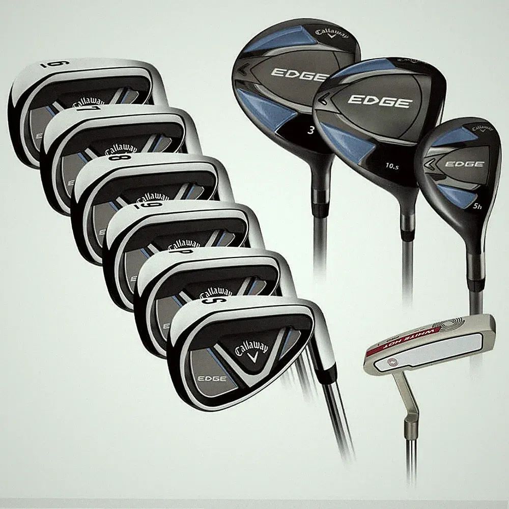 2024 Callaway Edge Men's Golf Club Set - 10-Piece Steel Set with Regular Flex