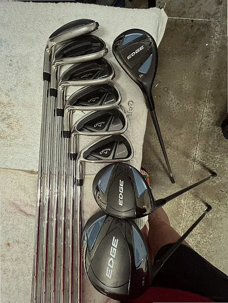 2024 Callaway Edge Piece Golf Set Left-Handed Regular Flex w/ 3 HEAD COVERS