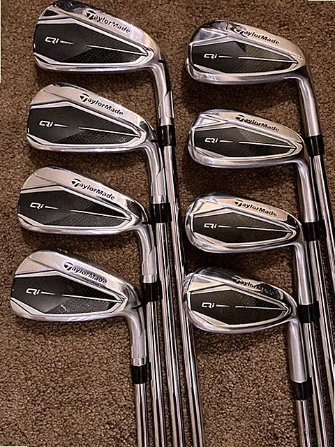 2024 TAYLOR MADE Qi IRON SET 5-PW, AW, SW, MODUS 3 TOUR 120 STIFF STEEL, +.75”