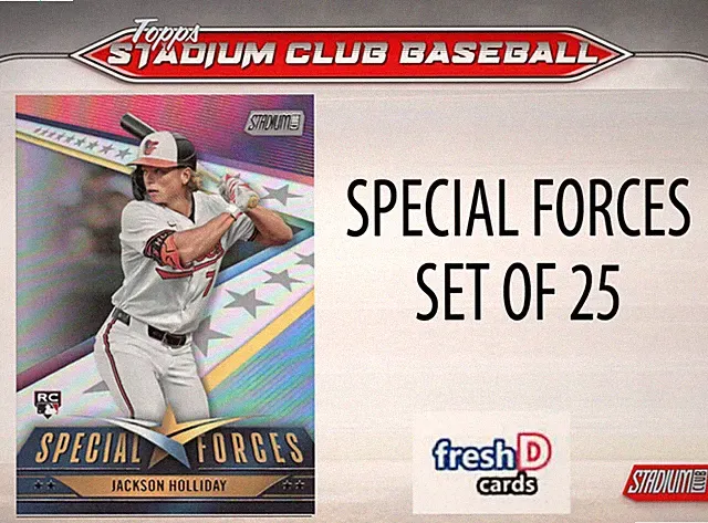 2024 Topps Stadium Club Special Forces Complete Set 25 Jeter Elly Holliday