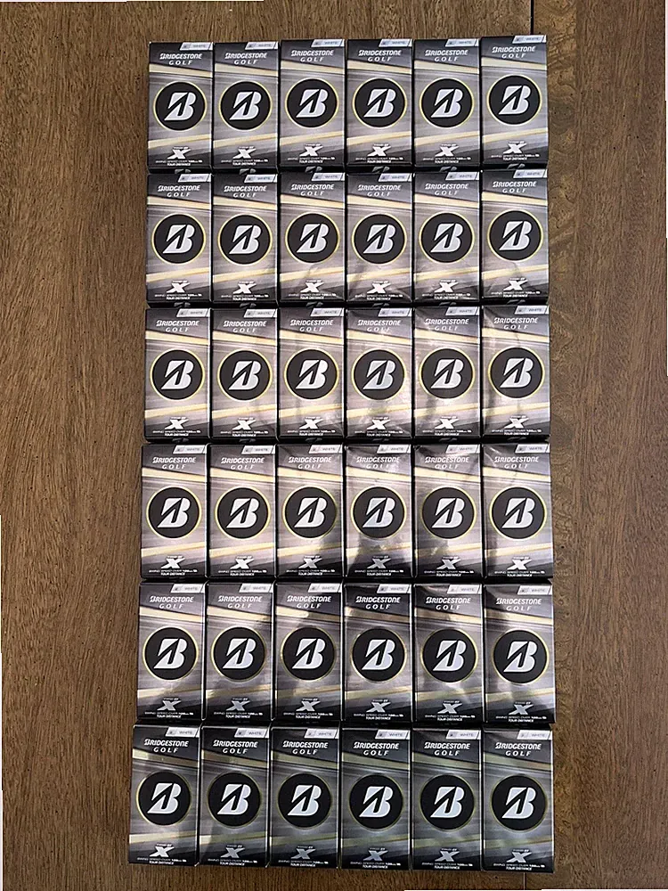 2026 BRIDGESTONE TOUR B X GOLF BALLS / 6 DOZEN / WHITE / 2-PACKS / 72 TOTAL!