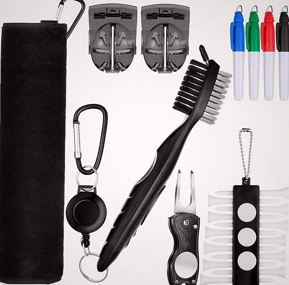 22 Pcs Golf Accessories Kit Golf Essentials Club Cleaning Kit for Men Include Cl