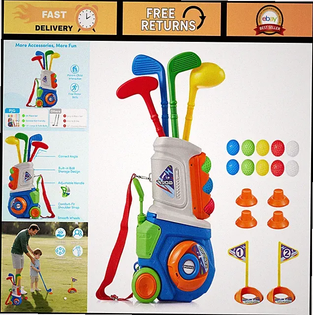 23 Pcs Toddler Golf Clubs Set - Kids Golf Toys, Perfect Birthday Gift for Boys &