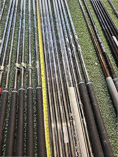 25 Golf Shaft (lot) S-300, KBs , Uncut , ATM White Black . Putter Mixed Bag