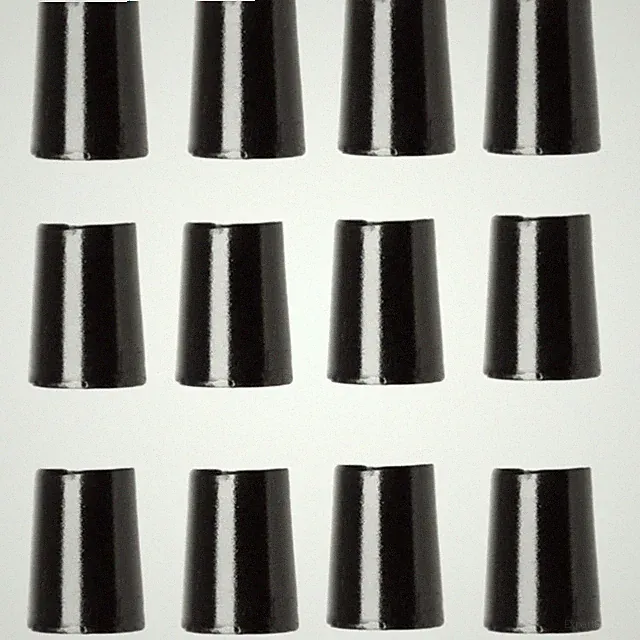 3/4" Black Golf Ferrules – Iron, Driver & Fairway Wood Shaft – 12-Pack