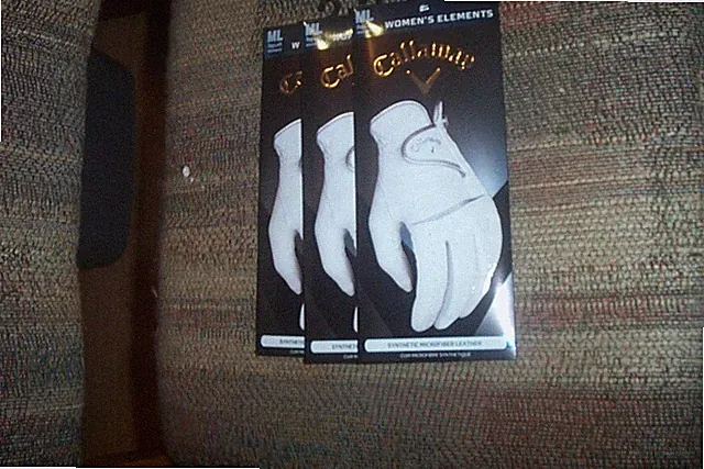 3 BRAND NEW Callaway Elements Lady LH medium large Gloves
