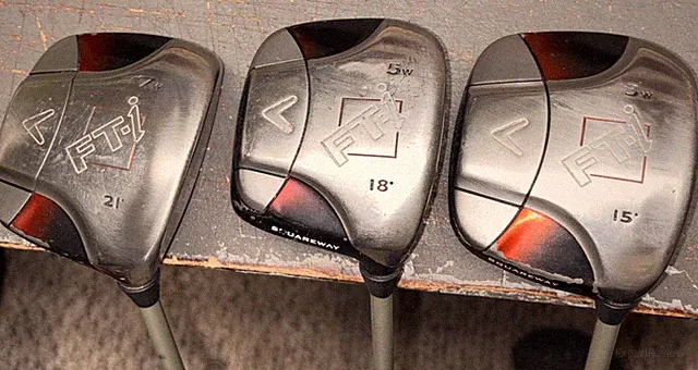 3-Callaway FT-i Squareway Fairway Woods 7,5,3 Master fit Graphite Shafts