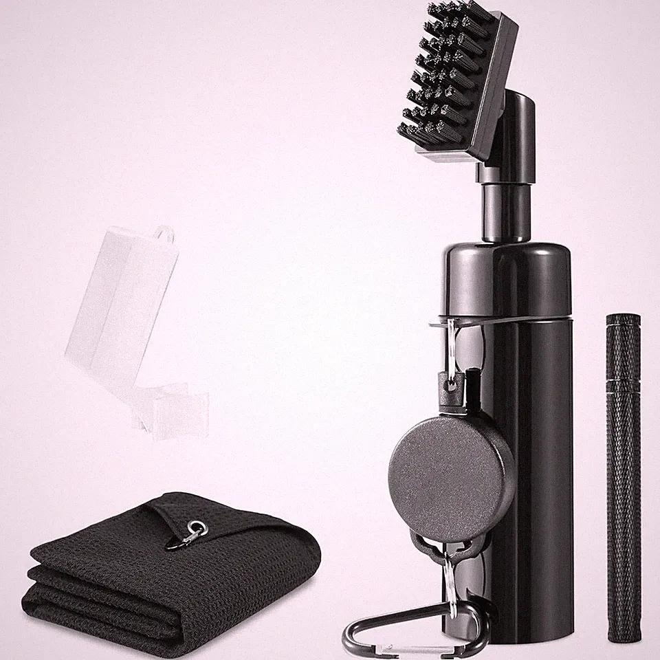 3 In 1 Golf Club Cleaning Kit Golf Club Cleaner Brush with 5Oz Water Bottle