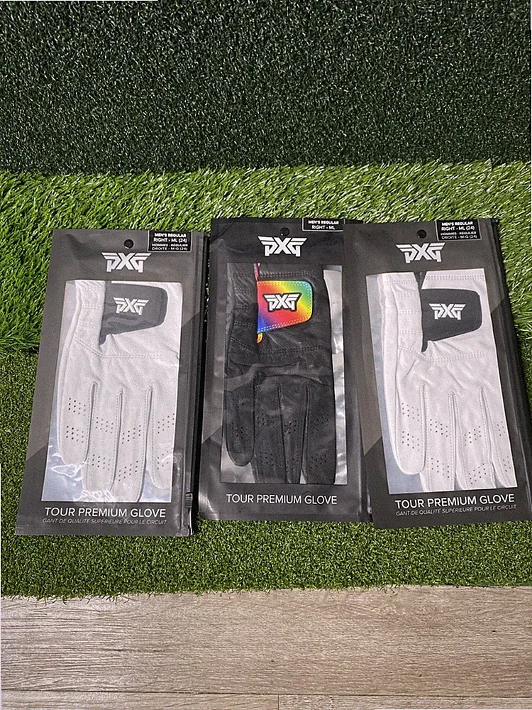 3 Pack - PXG Men’s Regular Tour Premium Golf Glove - Right ML Medium-Large