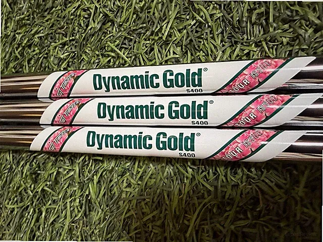 (3) True Temper Dynamic Gold Tour Issue AZALEA MASTERS S400 Stiff Wedge Shafts