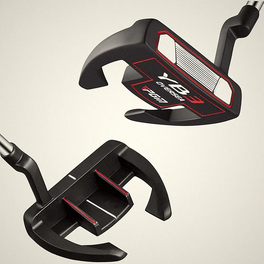 34" Right Handed Anti-Twist Mallet Golf Putter for Men & Women Beginners