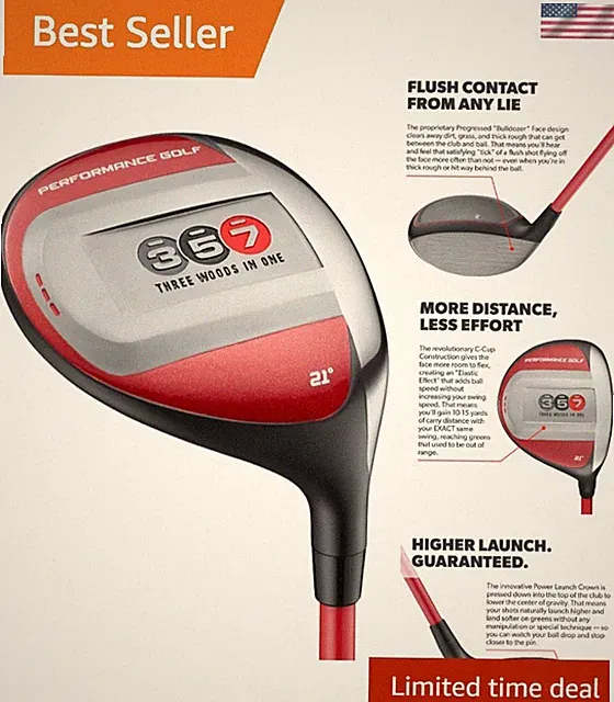 357 Fairway Hybrid | Distance of A 3-Wood, Easy to Hit As A 7-Wood | Clean Co...