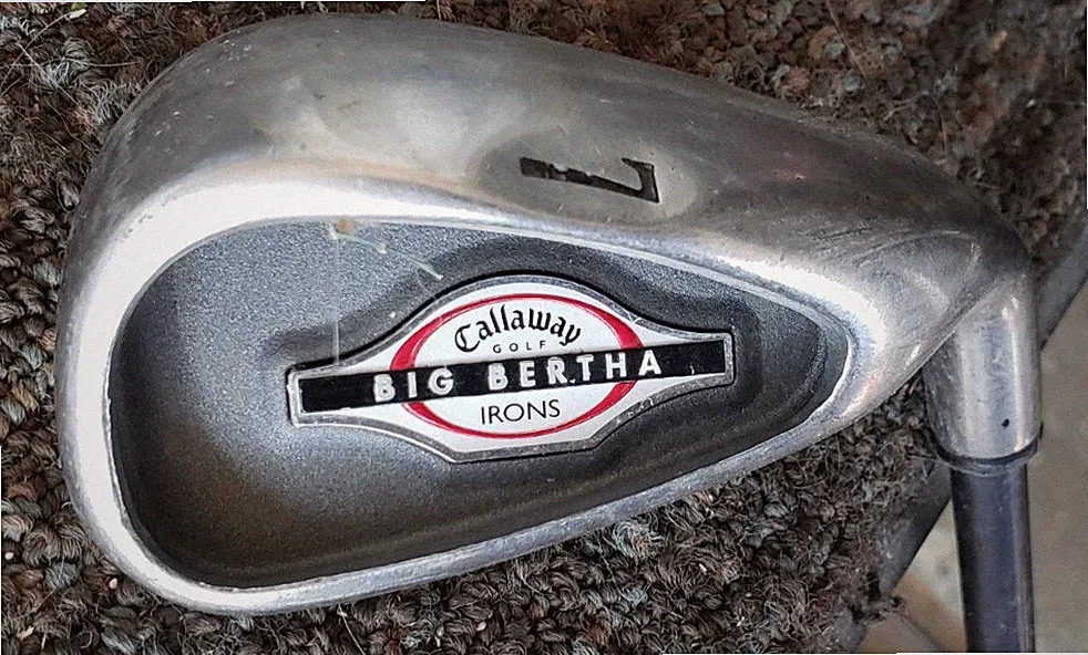 38.25 IN CALLAWAY BIG BERTHA IRONS 7 IRON CAVITY BACK GOLF CLUB EXCELLENT