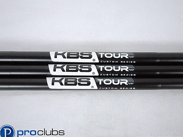 3pc NEW KBS TOUR CUSTOM SERIES (MATTE BLACK / WHITE) 120 STIFF FLEX WEDGE SHAFTS