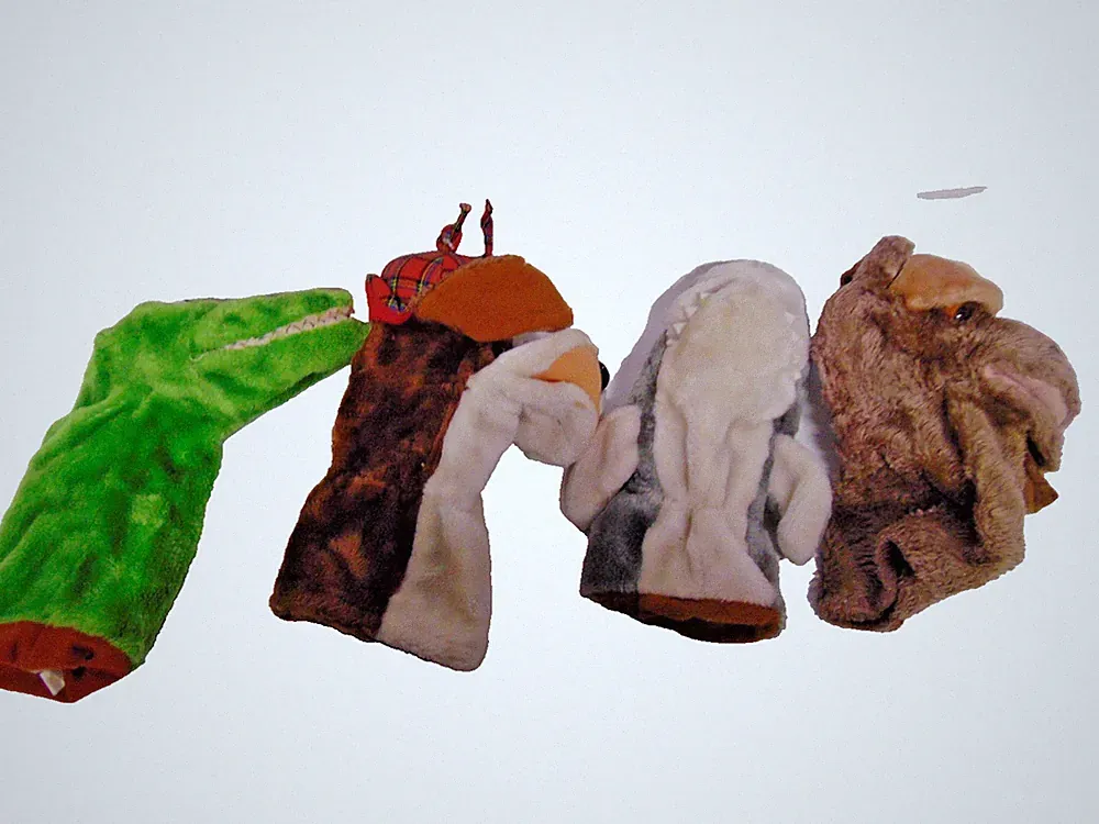 (4) Animal Golf Club Covers Alligator Shark Dog with hat & moose 11" x 6" big