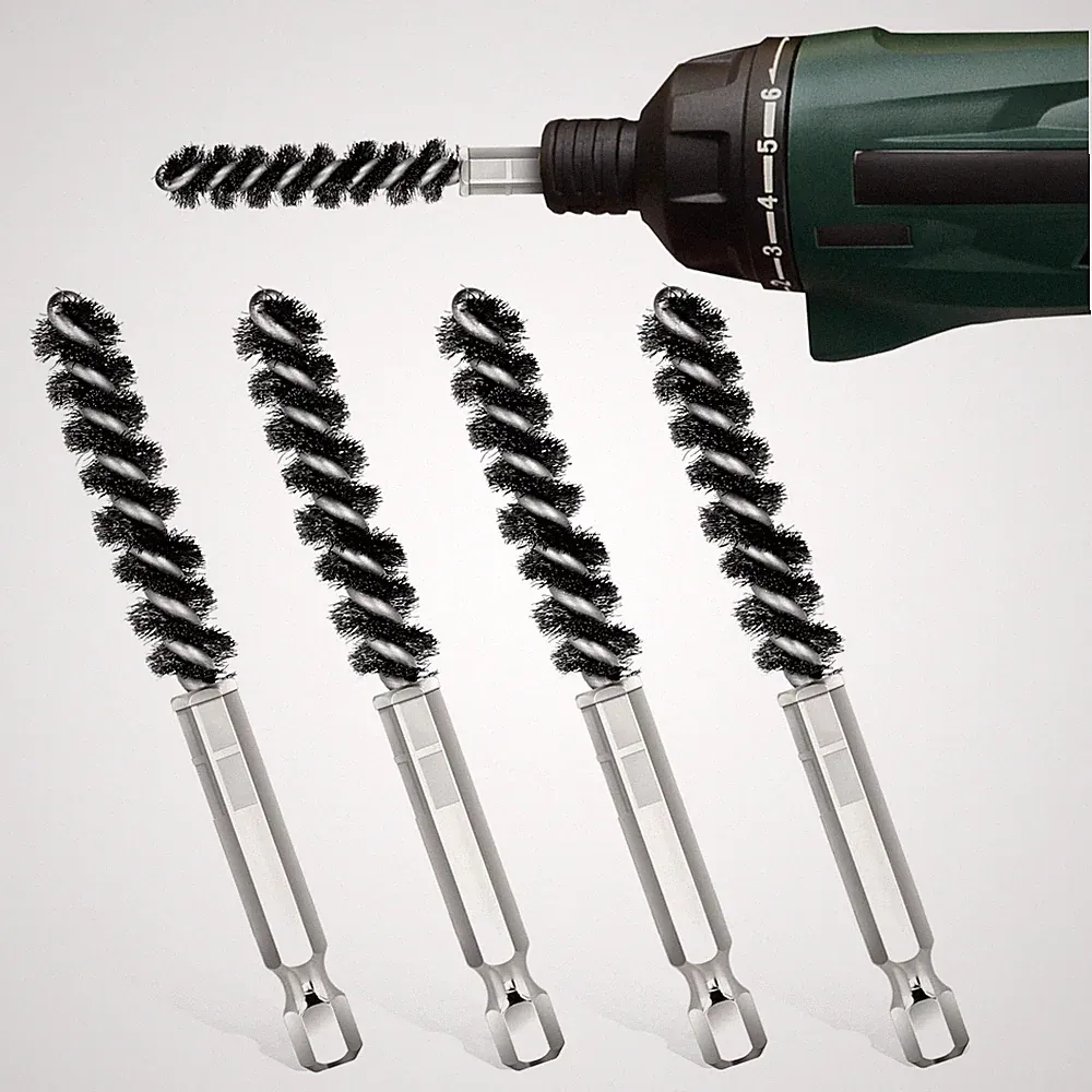 4 Pcs Golf Clubs Hosel Brushes Head Brush Hex Shank Handle Green