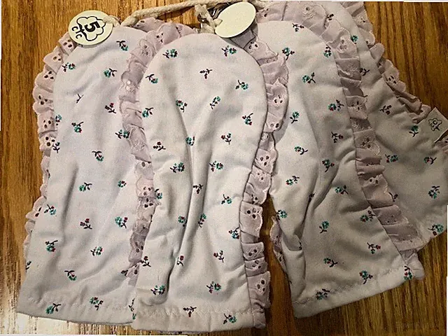 4 Women's Lavender Floral Cotton Golf Club Covers One of a Kind Samples NEW