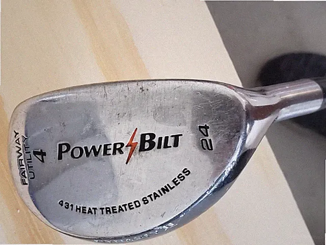 40 IN POWERBILT DYNASTY II 24 DEG 4 HYBRID GOLF CLUB VERY NICE AZ326