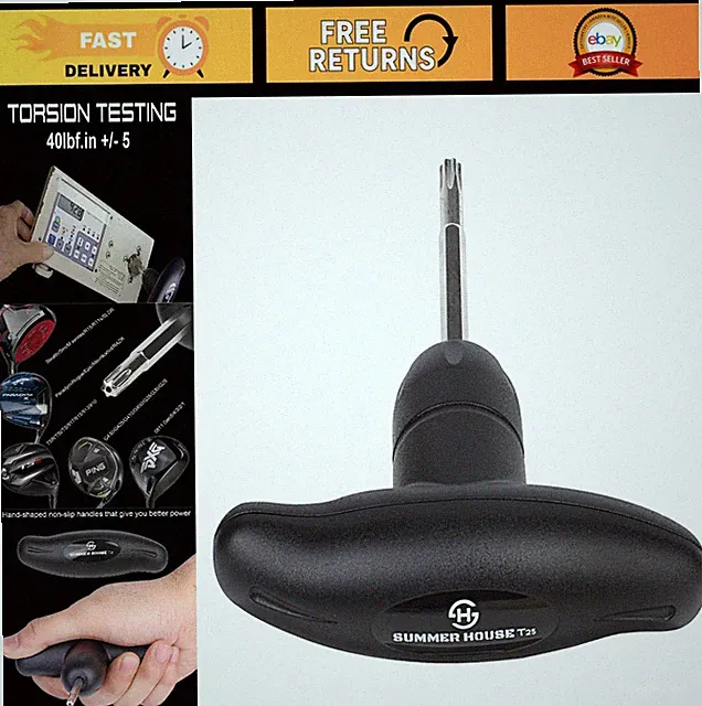 40lbf Torque Golf Wrench for Driver Clubs & Fairway Hybrids - Adapter & Weight A