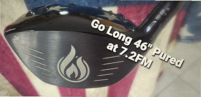 46" New Krank Fire 9 Diamana Tour Chrome 7x Pured at 7.2FM New MidVel D5