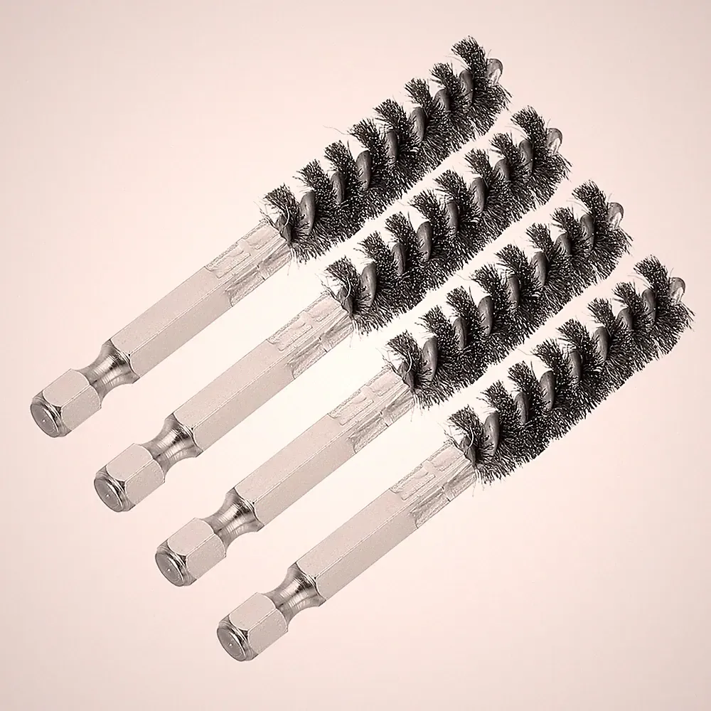 4pcs Golf Clubs Head Hosel Brush 0.43 Inch Golf Shaft Cleaning Tool, Silver