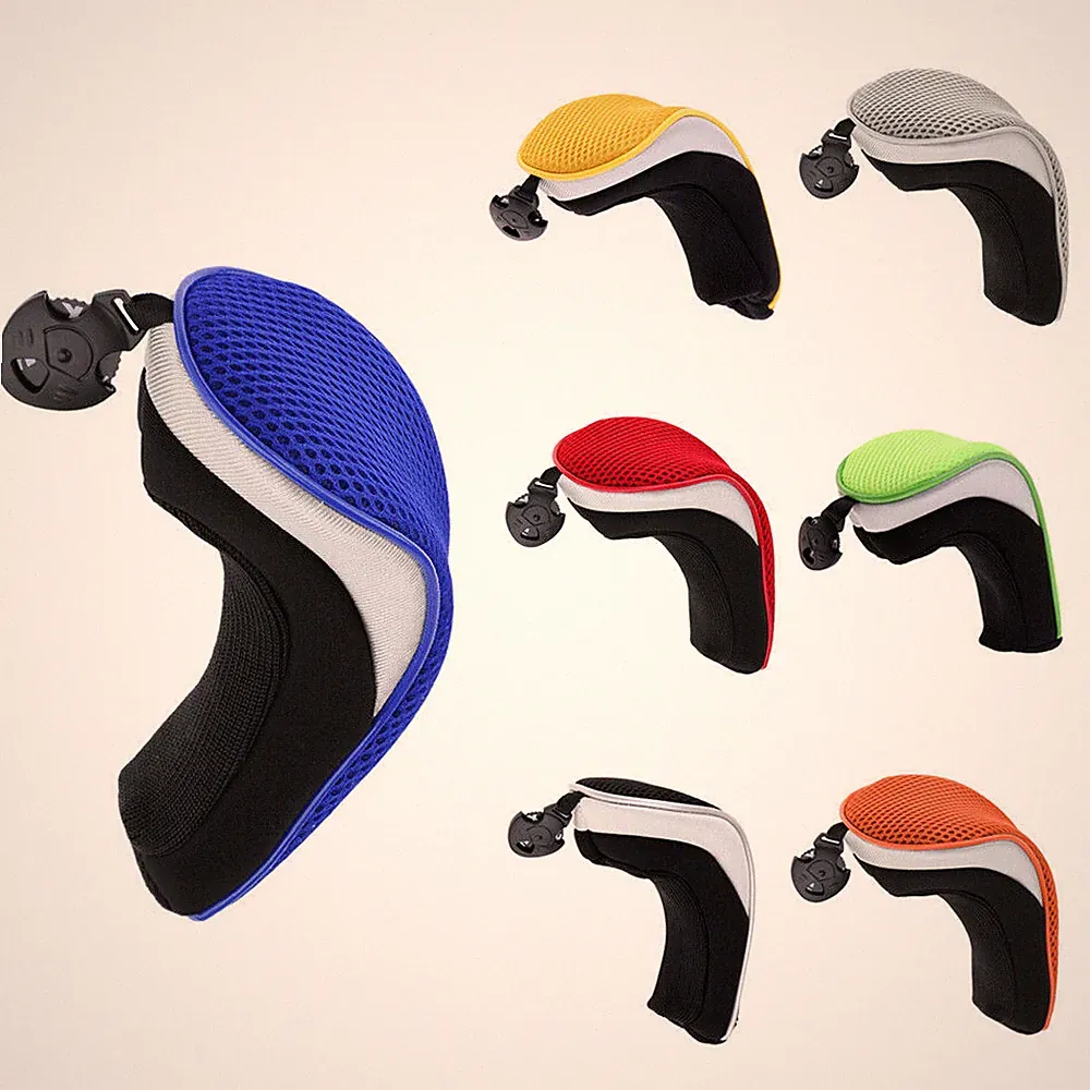 4pcs Golf Hybrid Club Head Covers Set of 4 with Interchangeable No.Tag