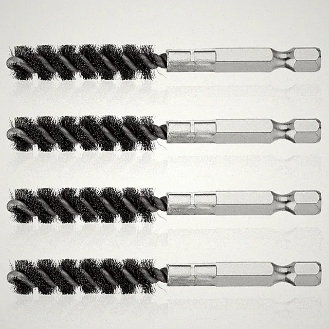 4PCS Stainless Steel Golf Club Cleaner Brush Golfs Scrub Shaft Silver