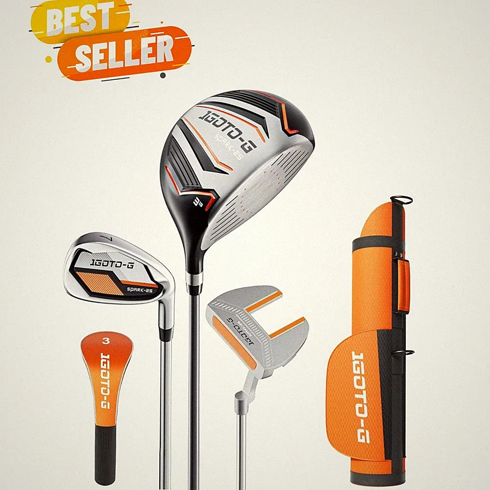 5/6/7 Pieces Kids Golf Clubs Set - Youth Golf Clubs Junior Set Ages 3-14 Incl...