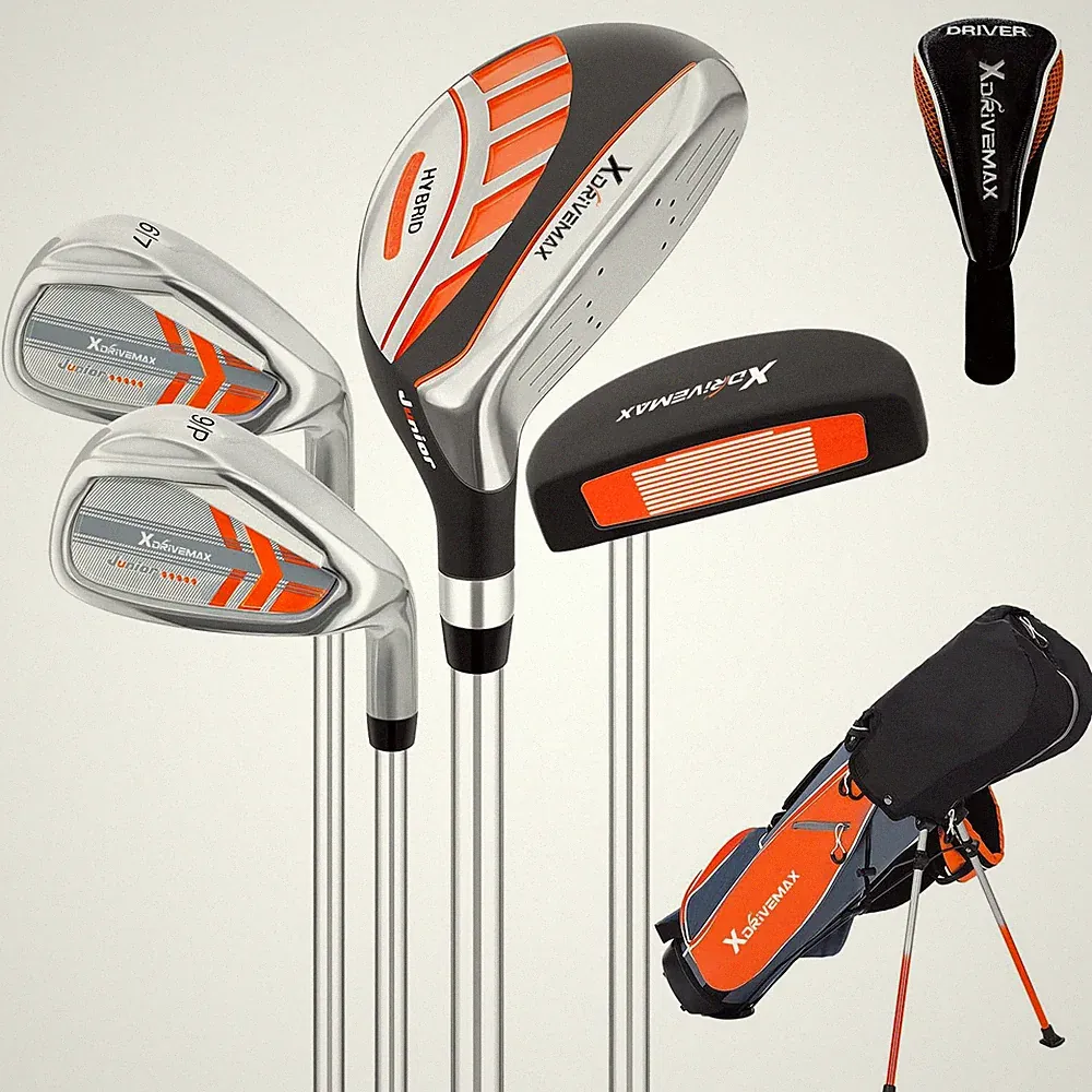 5 Pieces Kids Golf Club Set, Junior Golf Club Set Ages 5-8 Includes Stand Bag...