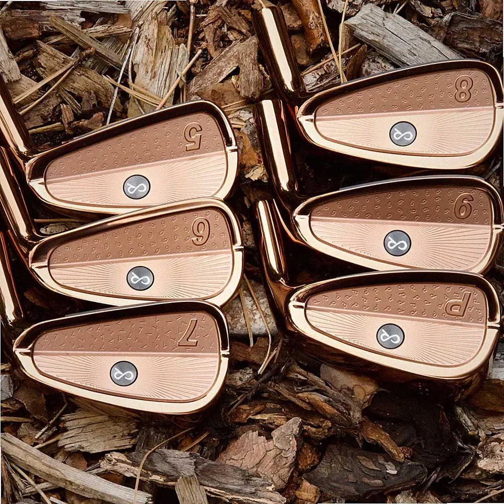 5-PW CB Iron Set in ROSE GOLD by Corey Paul 1025 FORGED Carbon Steel