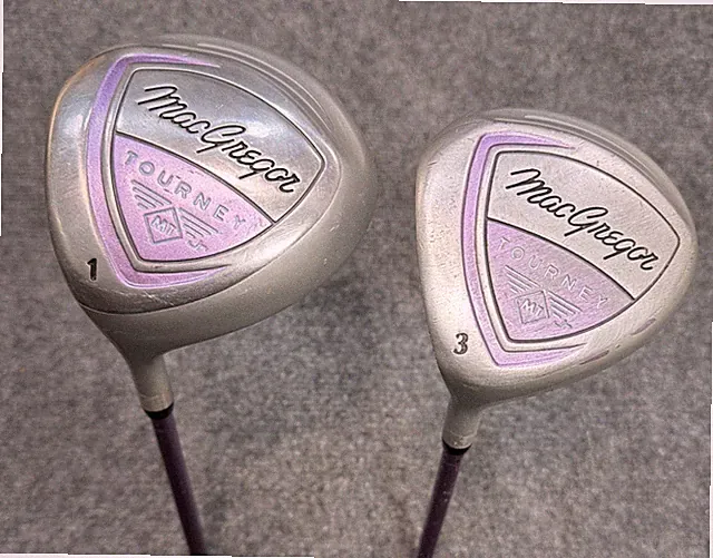53"-62" TALL GIRL MacGregor Tourney MT JR Junior Driver & 3 Wood Set LH