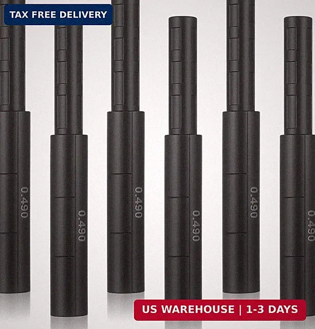 6 Pcs Golf Club Shaft Extender Rods for Steel Graphite Shafts, Black Putter Shaf