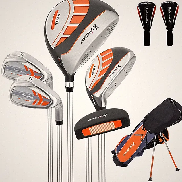 6 Pieces Kids Golf Club Set, Junior Golf Club Set Ages 4-12 Includes Stand Ba...