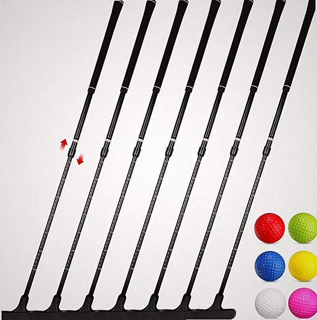 6 Set Golf Putters for Men and Women Two Way Mini Golf Putter with 6 Balls for R