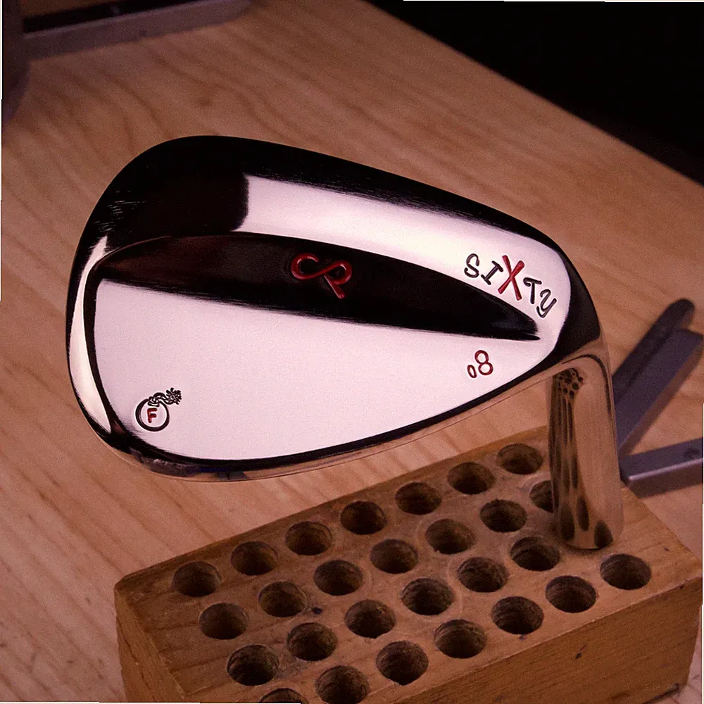 60* SM M-GRIND FORGED Golf Lob Wedge HAND POLISHED NICKEL by Corey Paul