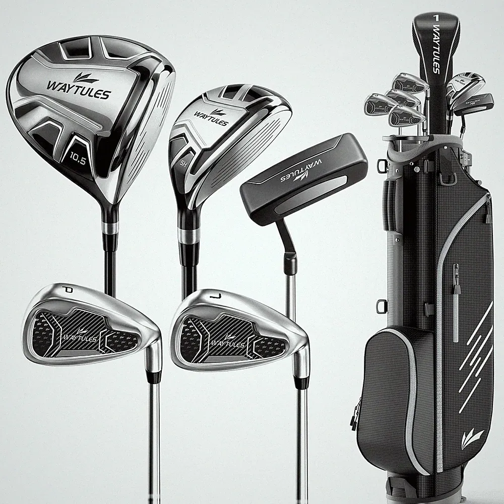 6Piece Complete Golf Club Set for Men – Adult Golf Clubs with Stand Bag, Driv...
