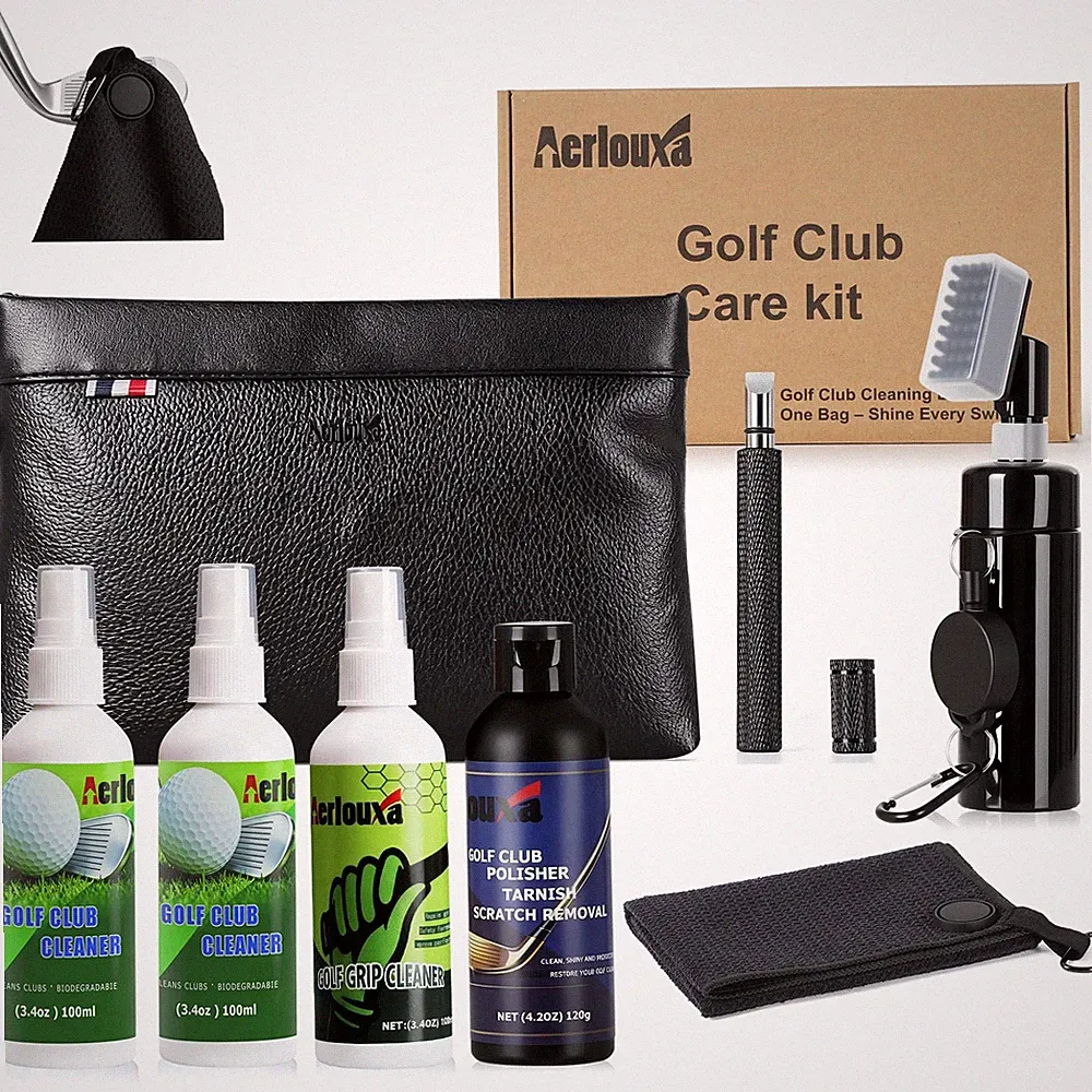 7-in-1 Golf Club Cleaning Kit - Cleaner, Grip Polish,...