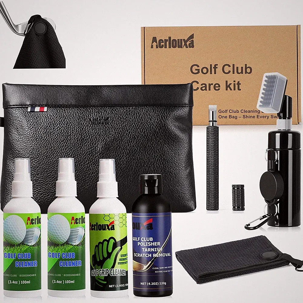 7-in-1 Golf Club Cleaning Kit - Cleaner, Grip Polish,...