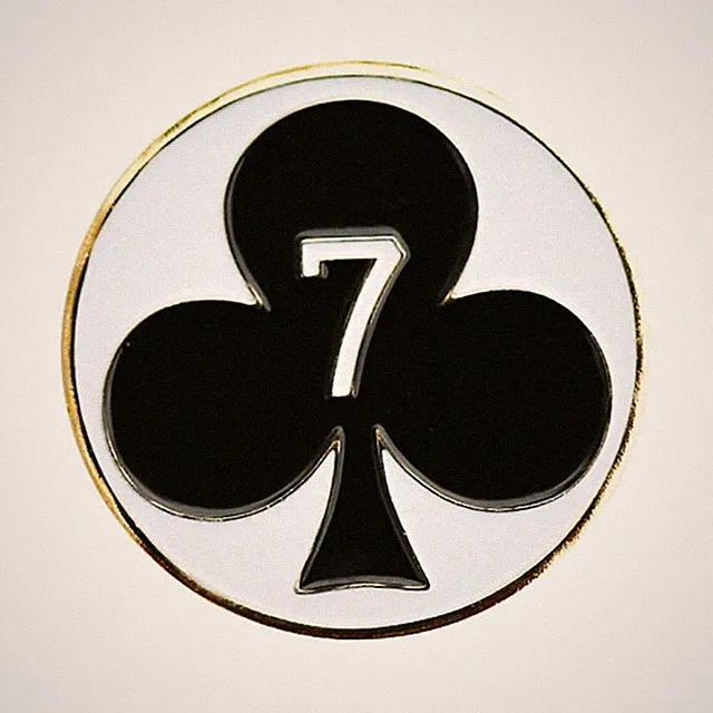 7 of Clubs Lucky Golf Ball Marker & Hat Clip